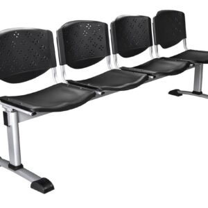 SILLA TANDEM DE 4 PUESTOS GRIS 6525