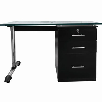 Escritorio en Vidrio Quattro 120×60 cm