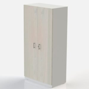 Armario metálico Multiusos grande 180 cm puerta en madera