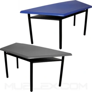 Mesa pupitre para Colegio trapecio superficie plástica