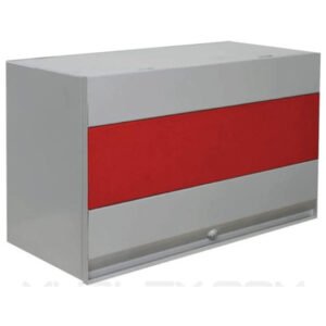 Archivador flotante de pared frente 60cm franja paño