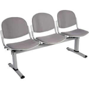 Silla tándem Venecia tapizado 3 puestos