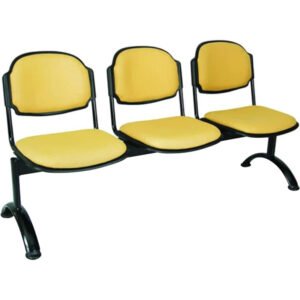 Silla tándem Venus tapizado 3 puestos