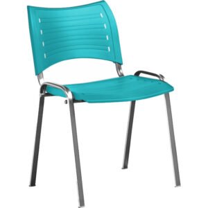 Silla Smart cromada verde