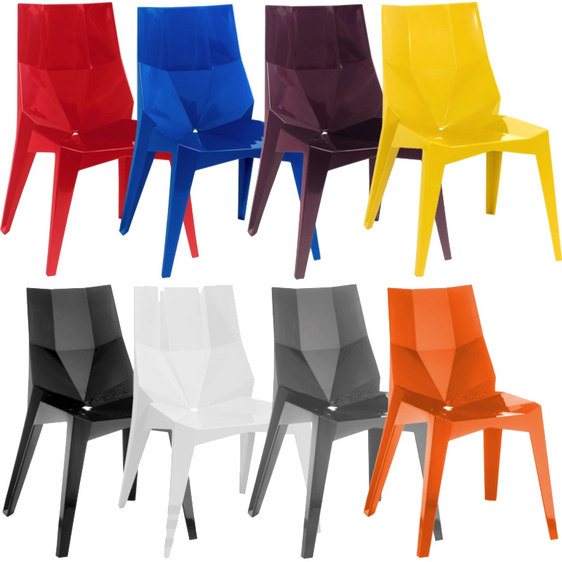 Silla de diseño Diamante con protección UV para exteriores
