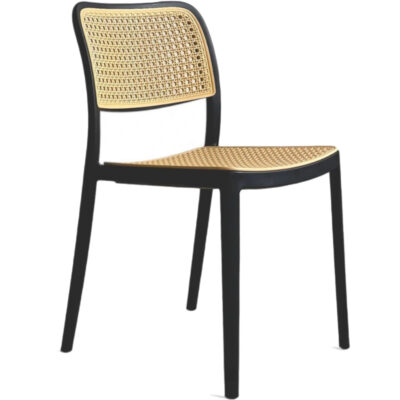 Silla diseño Net marco negro