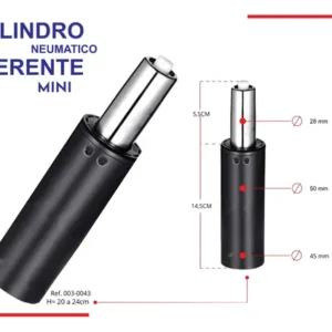 Cilindro neumático para silla 20 a 24 cm