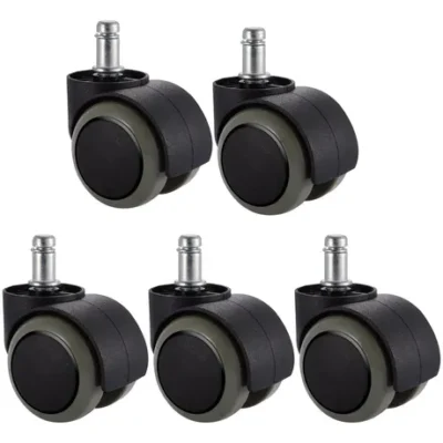 Ruedas en nylon para silla giratoria x 5