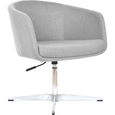 Sillón Boom base Cross gris