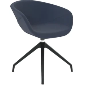 Sillón Mara base swiss negra