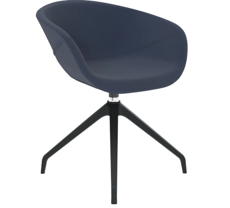 Sillón Mara base swiss negra