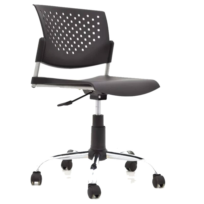 Silla-Butterfly-giratoria-negra-base-cromo-o-2