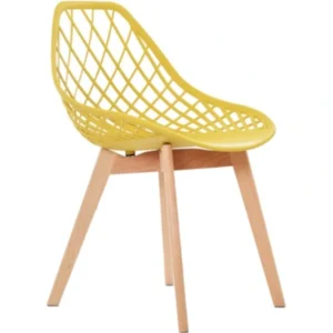 Silla diseño Turia Mostaza