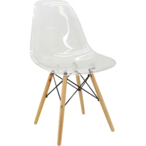 Silla Eames sin brazo Transparente
