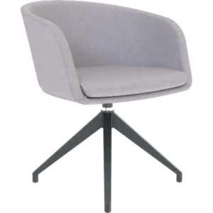 Poltrona Boom gris base Kore metálico