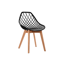 Silla diseño Turia negra
