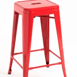 Banca bar metálica Torix roja