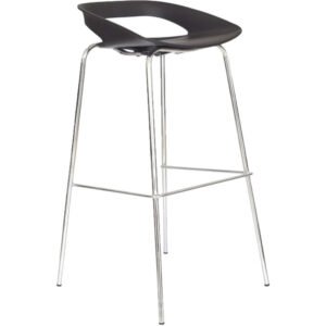 Butaco Tribeca cromo fijo negro