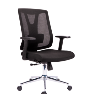 SILLA MONTERIA GERENTE MARCO NEGRO CROMO 31682