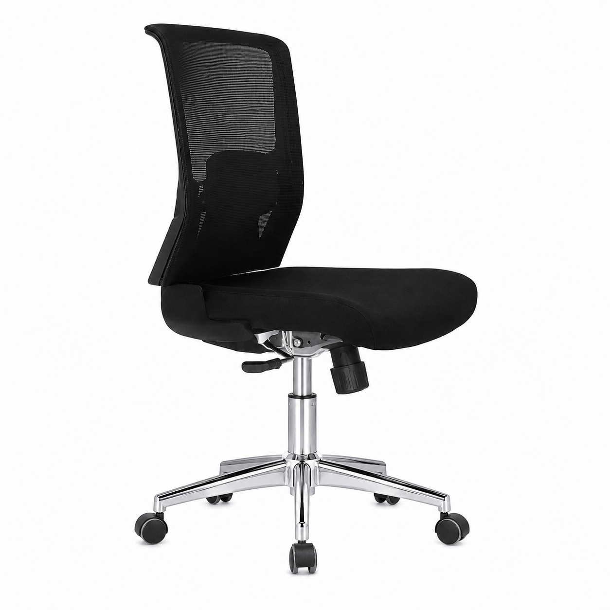 SILLA NAIROBI SIN BRAZOS CROMO