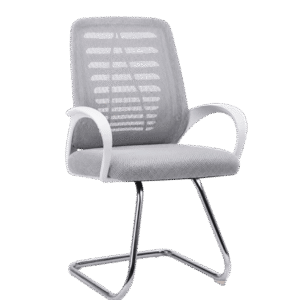 SILLA INTERLOCUTORA ESPAÑA ECO MCO BLANCO MALLA GRIS 0858