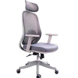 SILLA ERGONÓMICA HAMBURGO PRESIDENTE MCO GRIS MALLA GRIS 0912