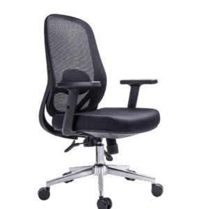 SILLA ERGONÓMICA HAMBURGO PRESIDENTE MALLA NEGRA 0910