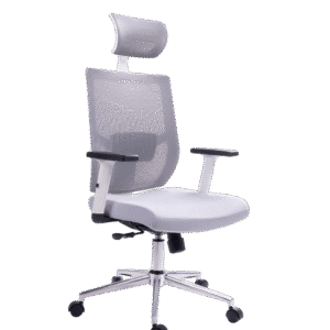 SILLA ERGONÓMICA HAWAI PRESIDENTE MCO BLANCO ESP MALLA GRIS 0888