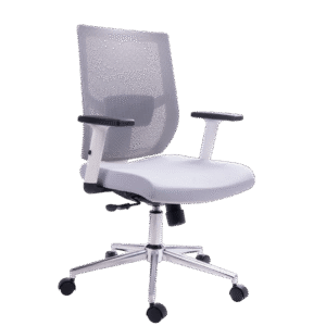 SILLA ERGONÓMICA HAWAI GERENTE MCO BLANCO ESP MALLA GRIS 0887