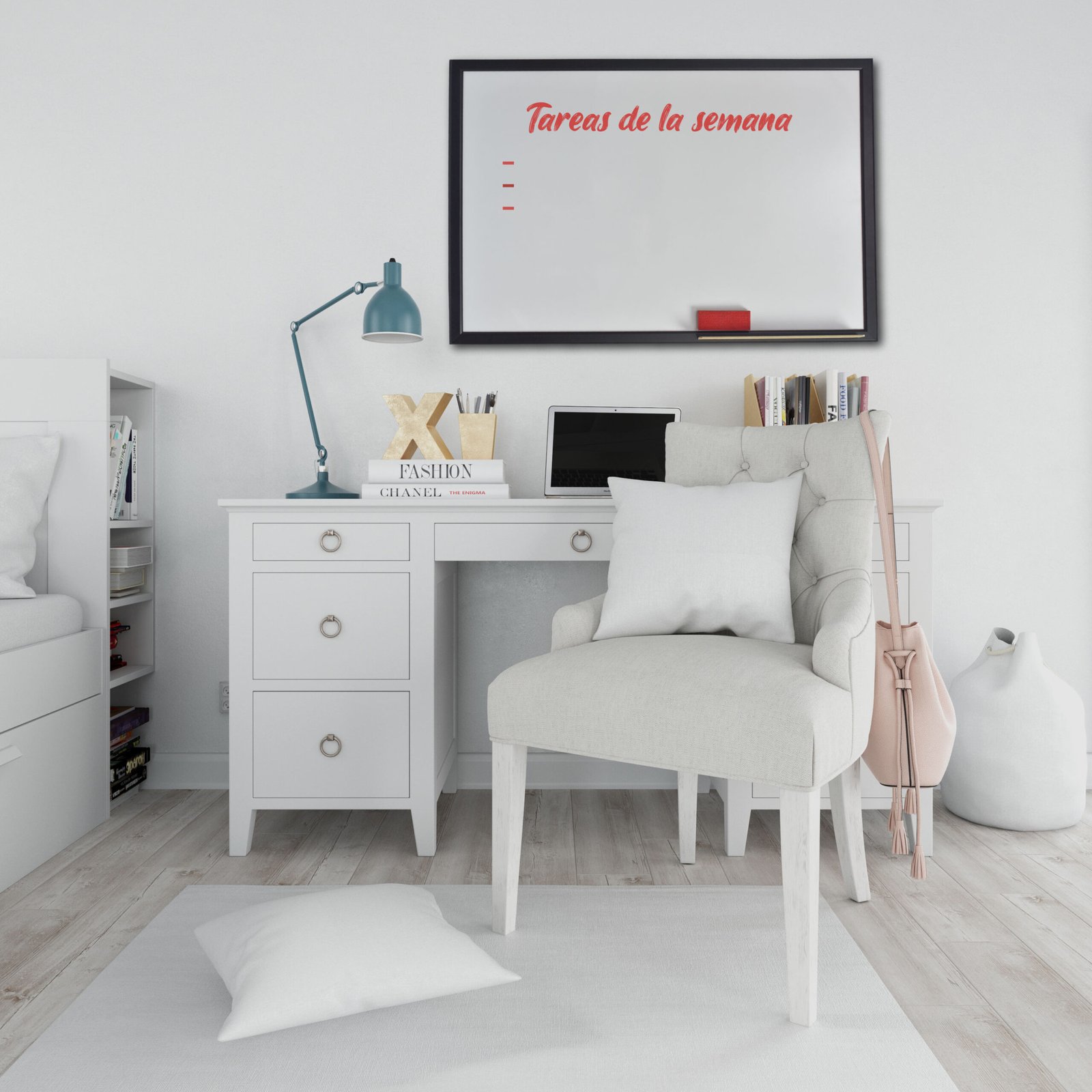 TABLERO BLANCO MDF MARCO NEGRO - COP 90000 - COP 190000
